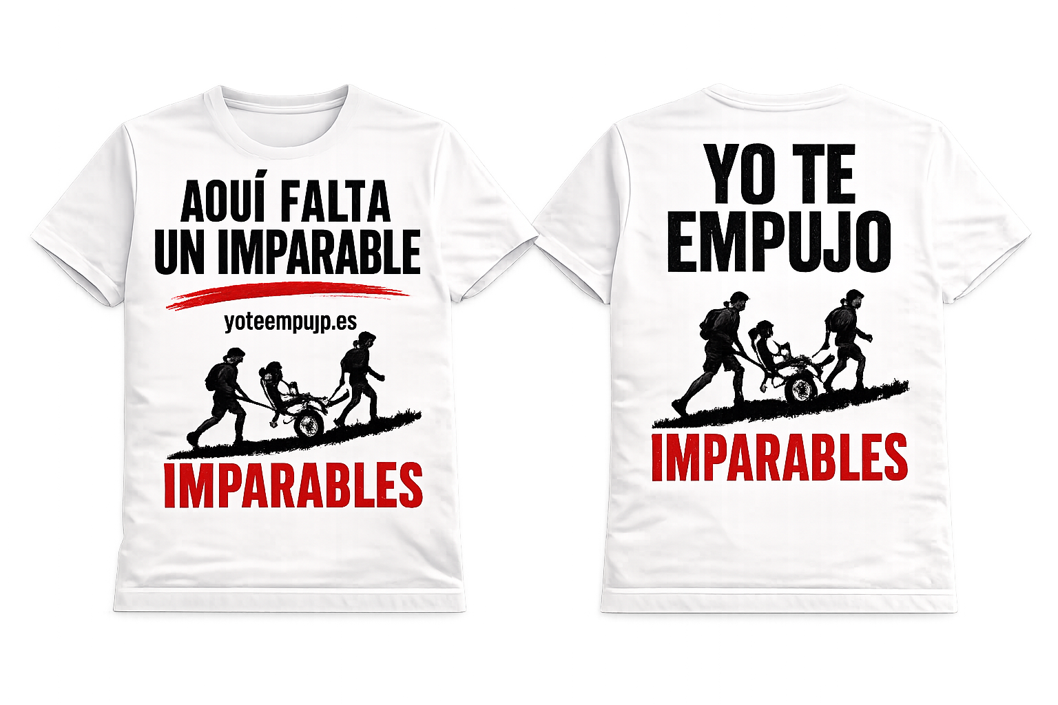 Camiseta oficial Yo Te Empujo — Imparables